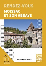1ère page couverture programme Janvier juin 2024 - Moissac Tarn et Garonne Occitanie Sud-Ouest